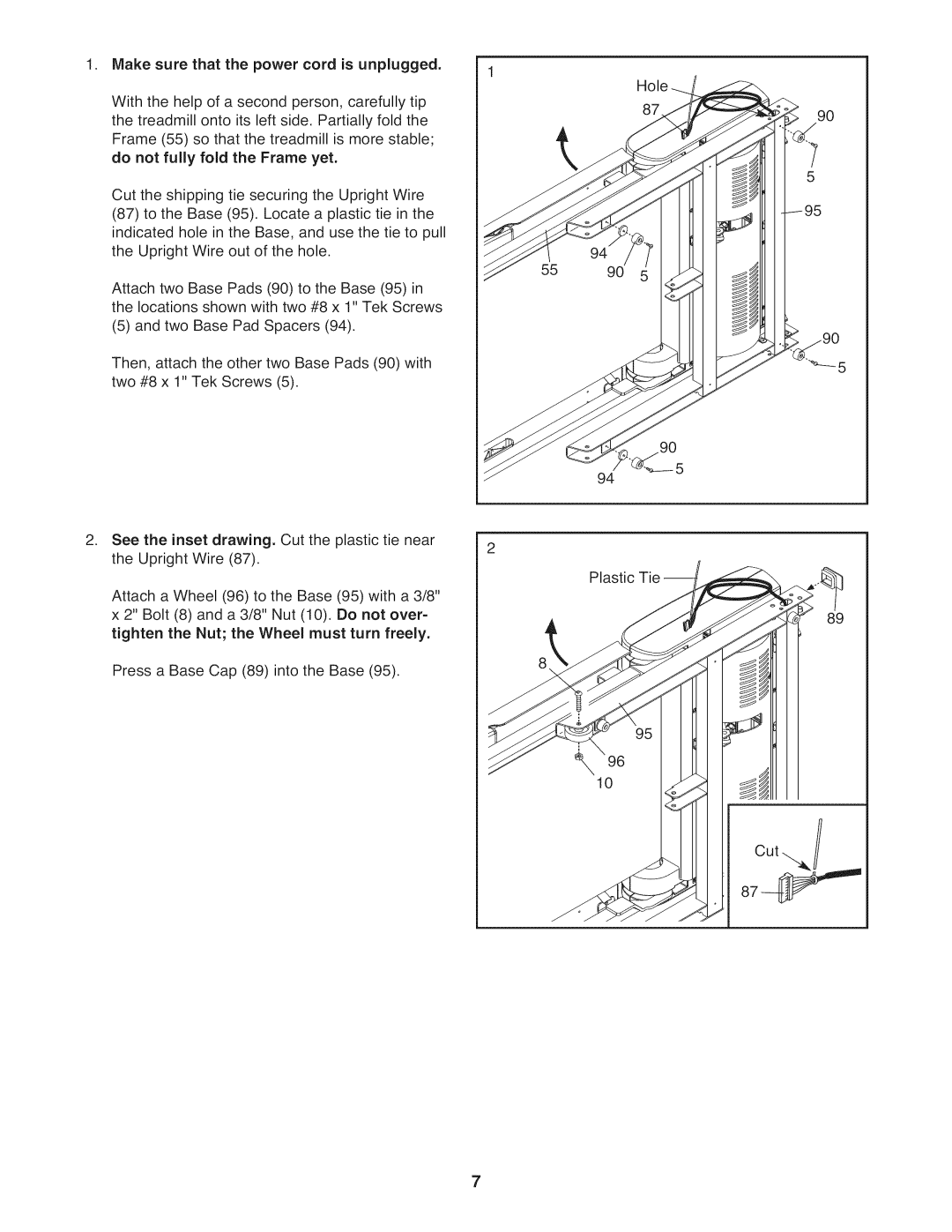 ProForm 831.24966.0 manual Make sure that the power cord is unplugged 