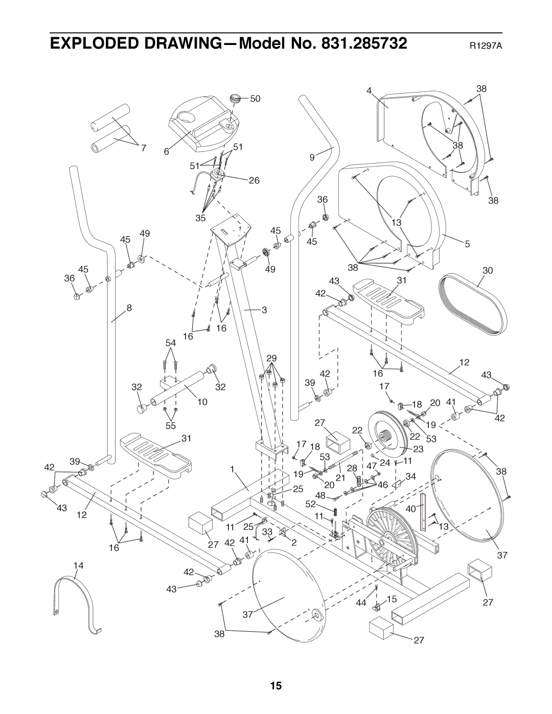 ProForm 831.285732 user manual Exploded DRAWINGÑModel No 