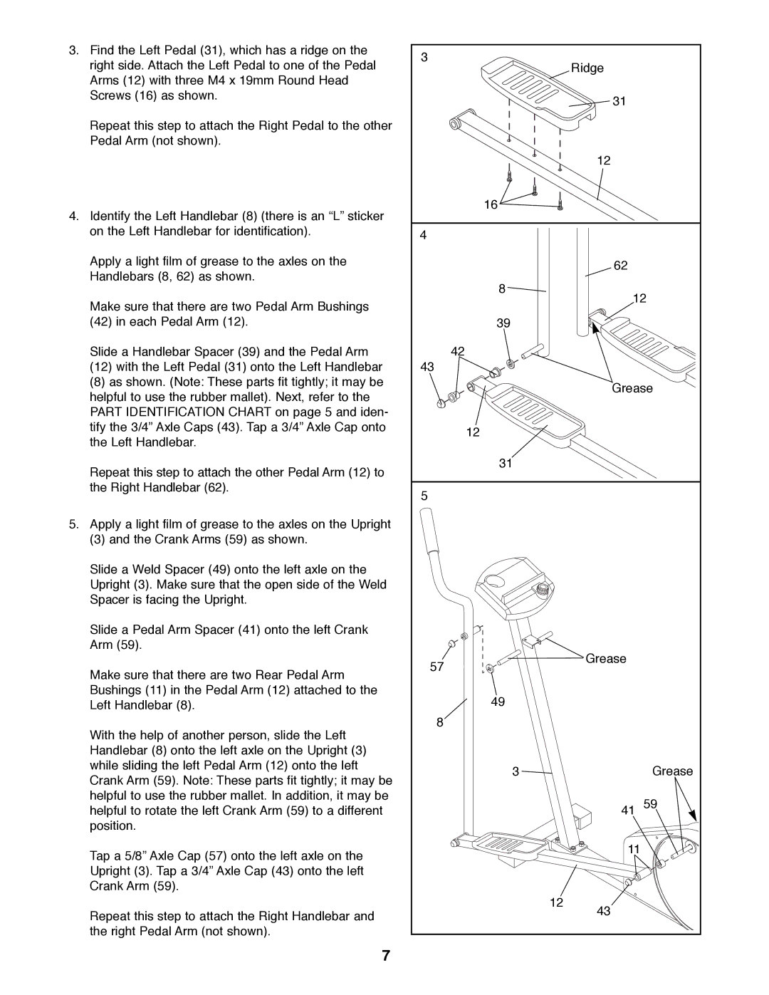 ProForm 485E, 831.285736 user manual 