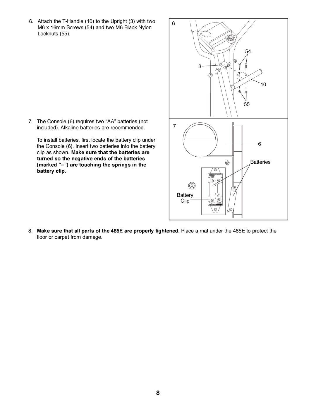 ProForm 831.285736, 485E user manual 