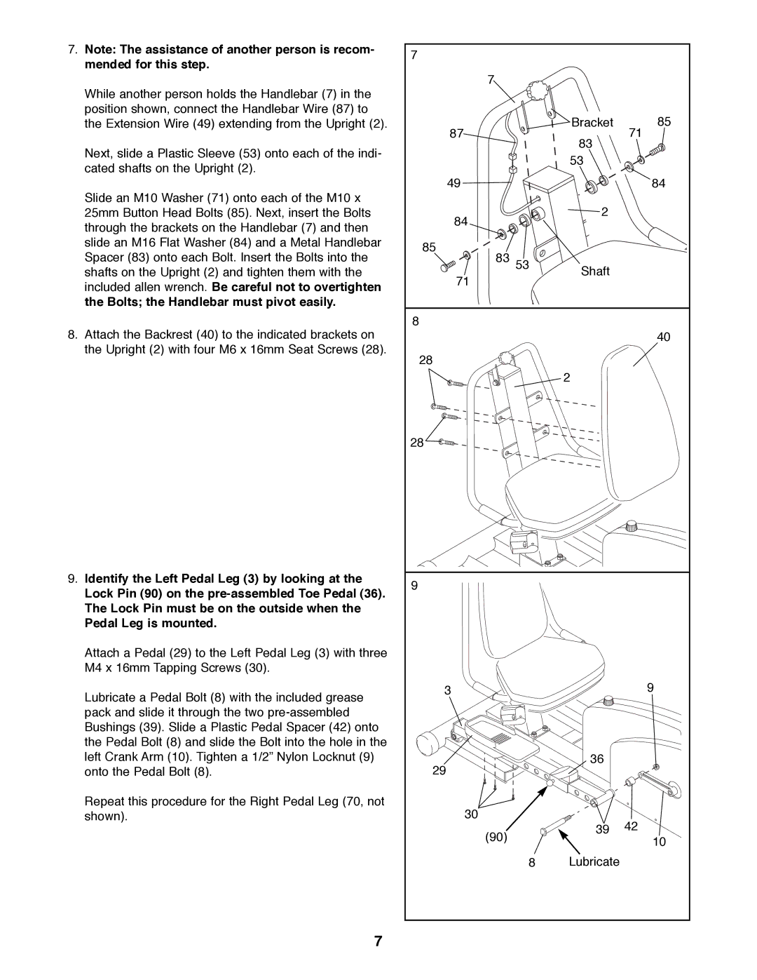 ProForm 831.285871 manual 