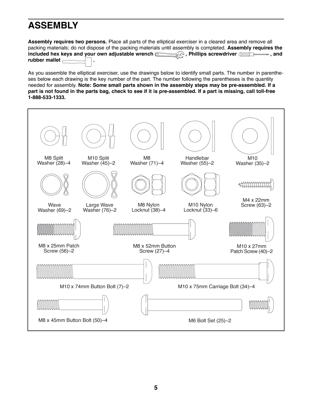 ProForm 831.28622.0 user manual Assembly 