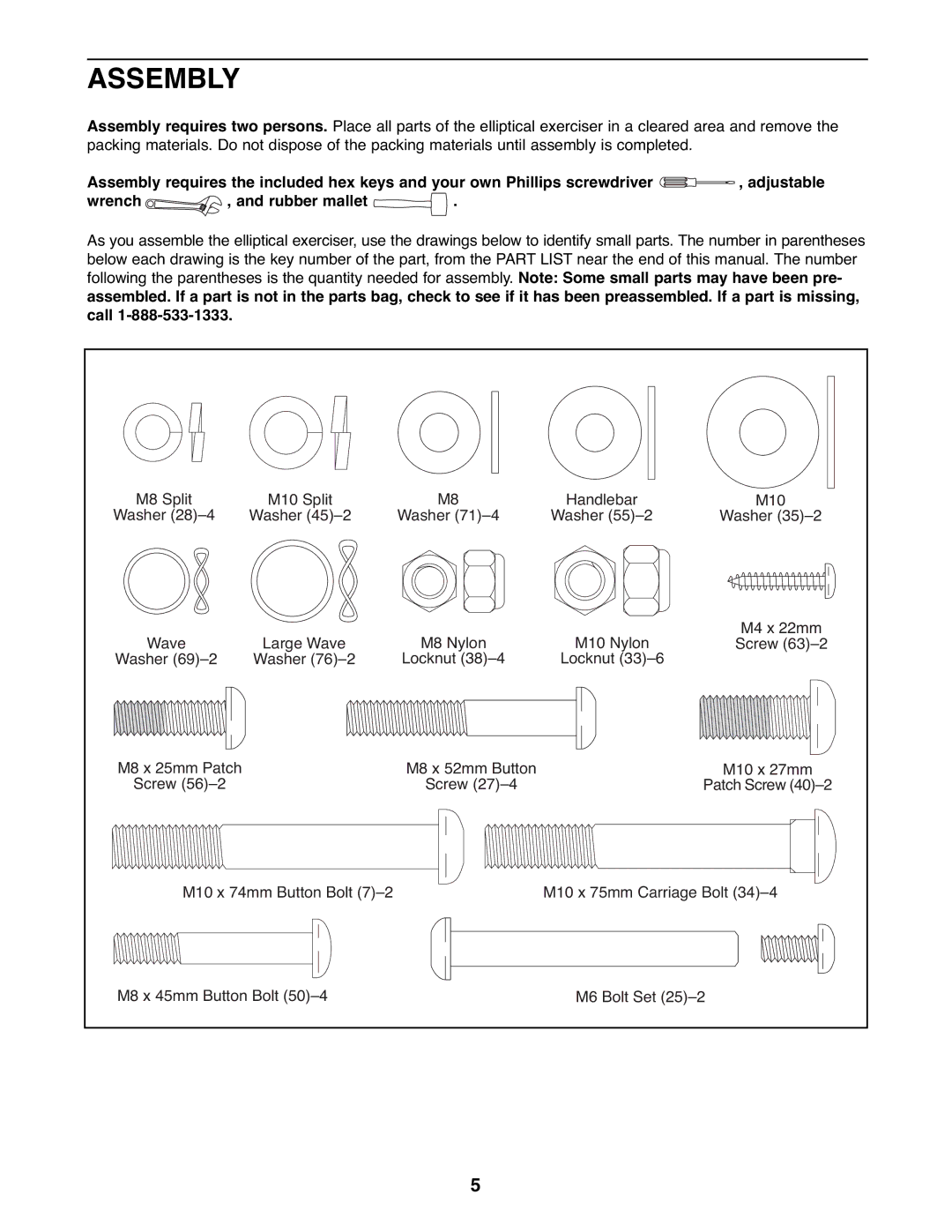 ProForm 831.28622.1 user manual Assembly 