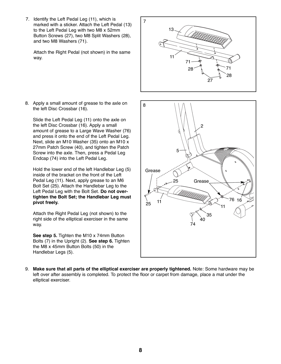 ProForm 831.28622.1 user manual 