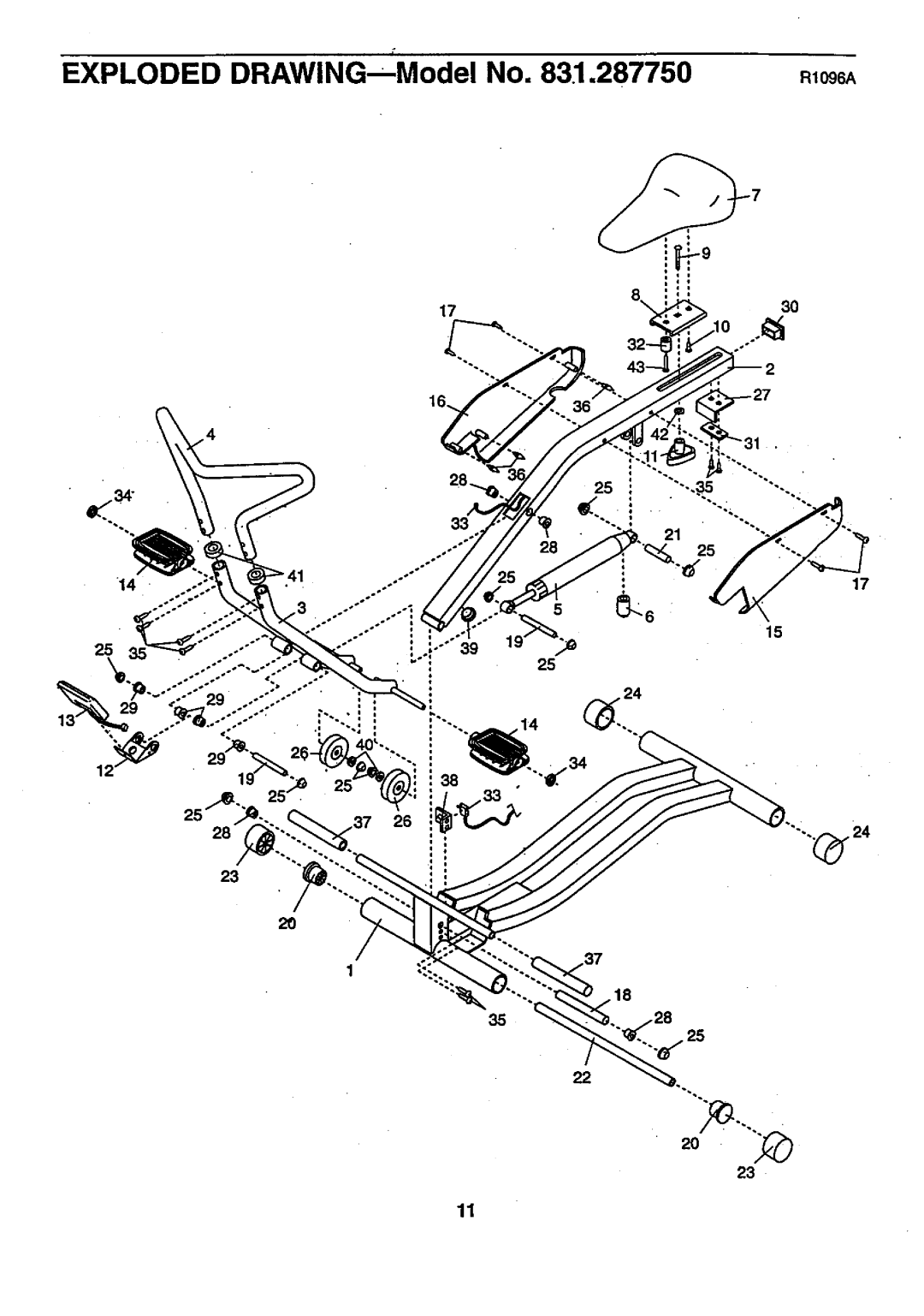 ProForm 831.28775 user manual Exploded DRAWINGs-Model No 