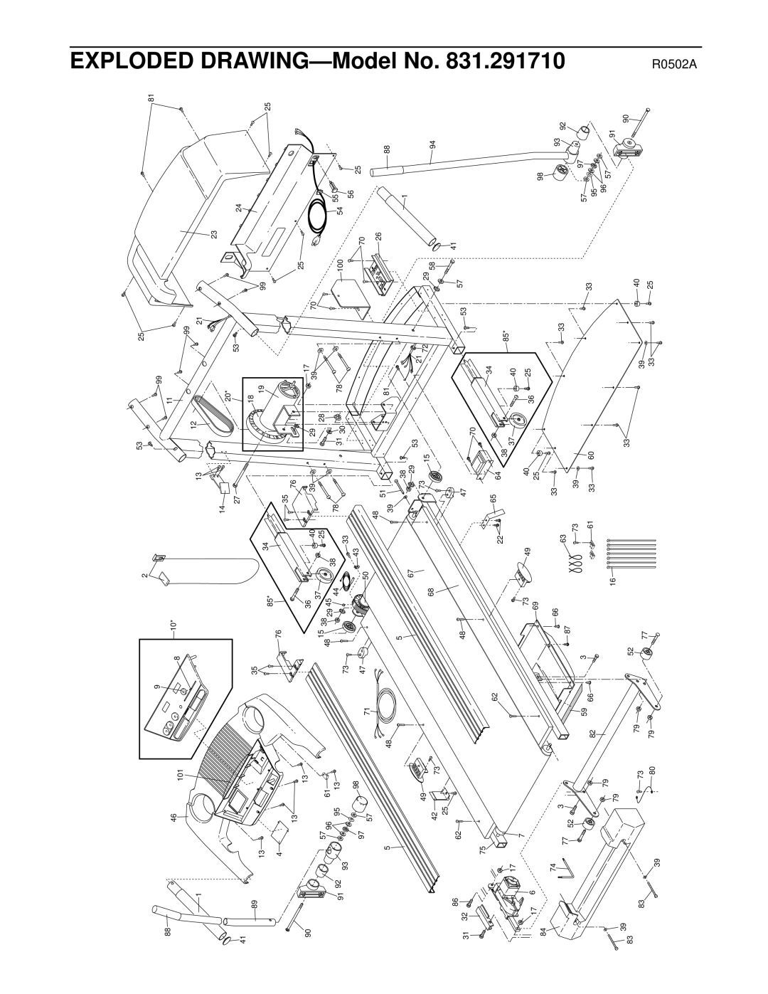 ProForm 831.291710 user manual R0502A 