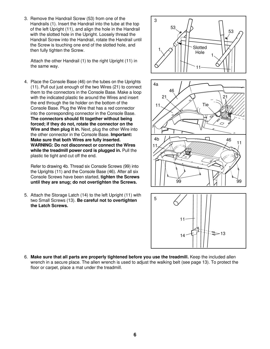 ProForm 831.291710 user manual Into the corresponding connector in the Console Base, Other connector in the Console Base 