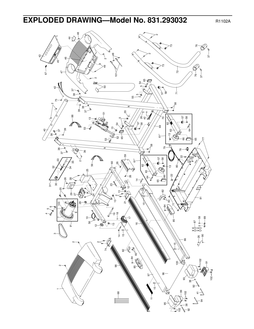 ProForm 831.293032 user manual R1102A 