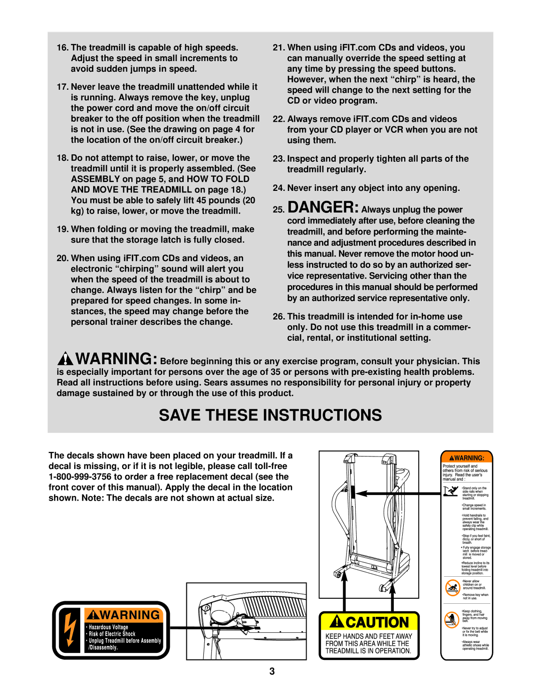 ProForm 831.293041 user manual 