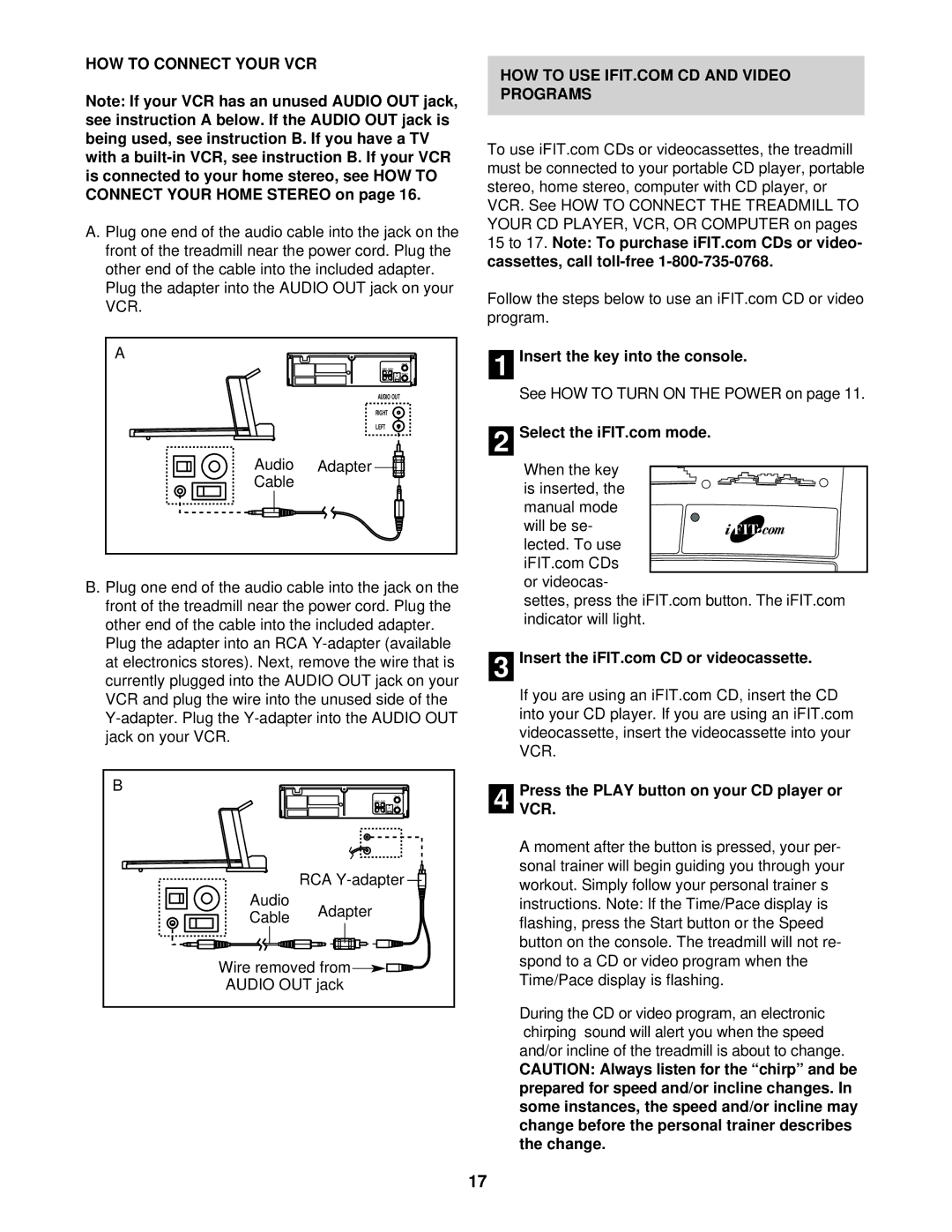 ProForm 831.293060 user manual HOW to Connect Your VCR 