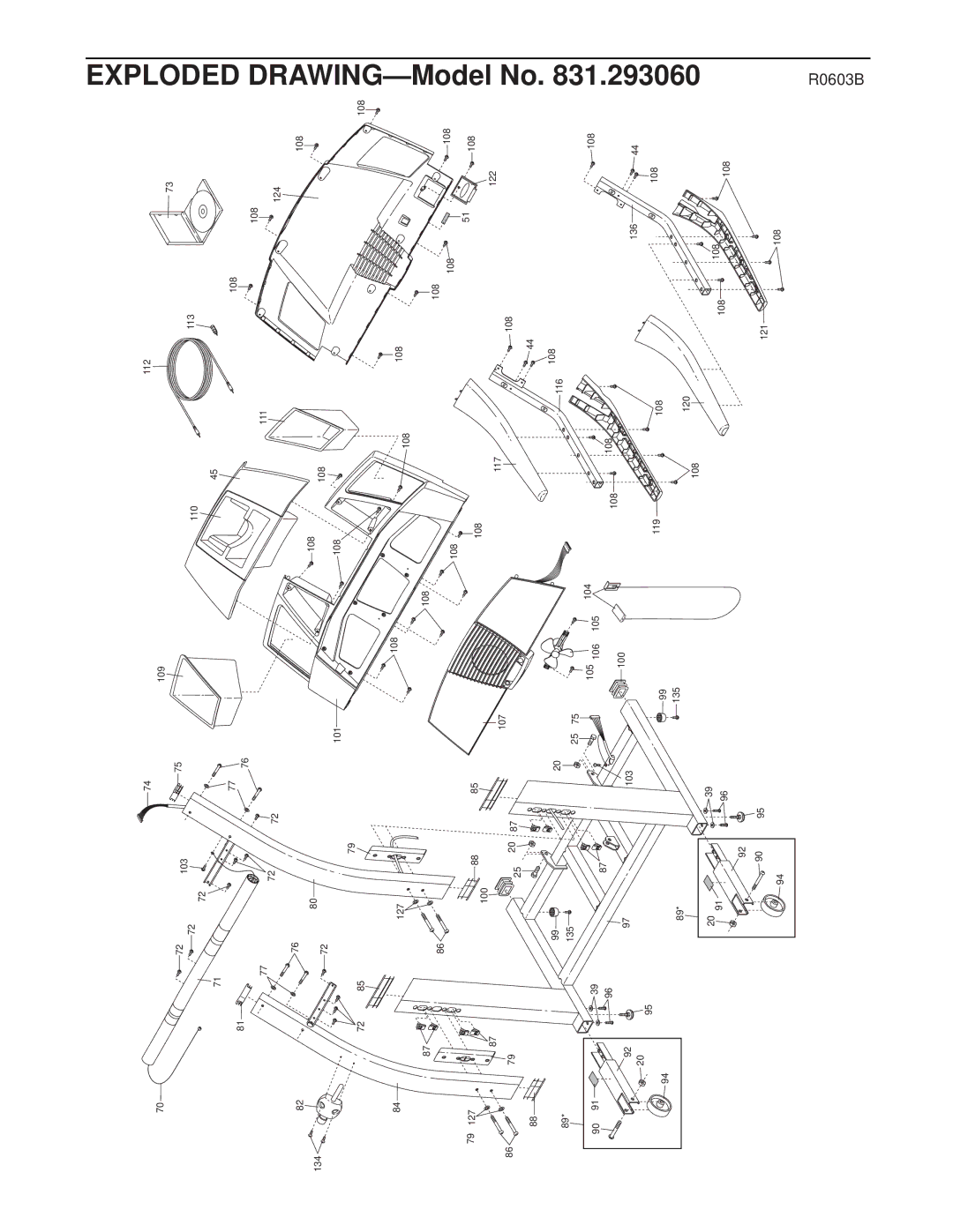 ProForm 831.293060 user manual Exploded 