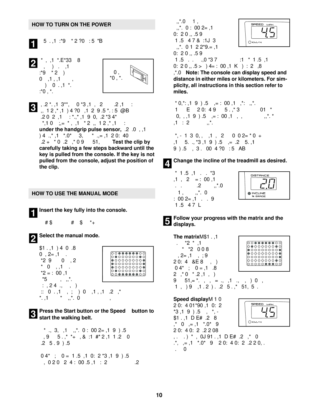 ProForm 831.293061 user manual HOW to USE the Manual Mode 