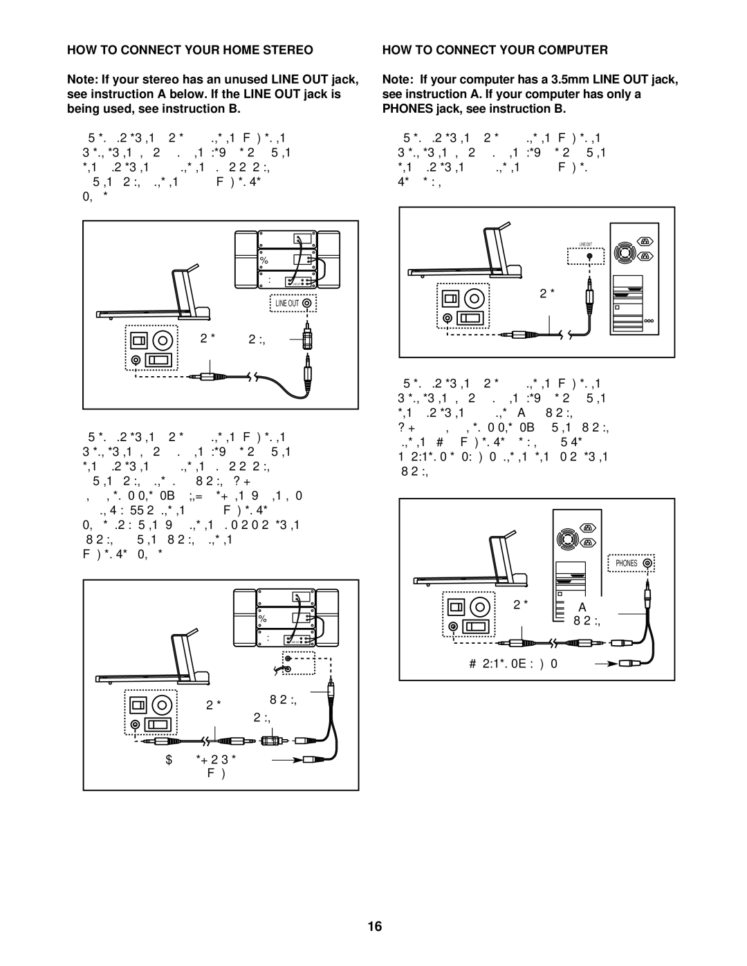 ProForm 831.293061 user manual HOW to Connect Your Home Stereo, Plug the adapter into the Line OUT jack on your stereo 