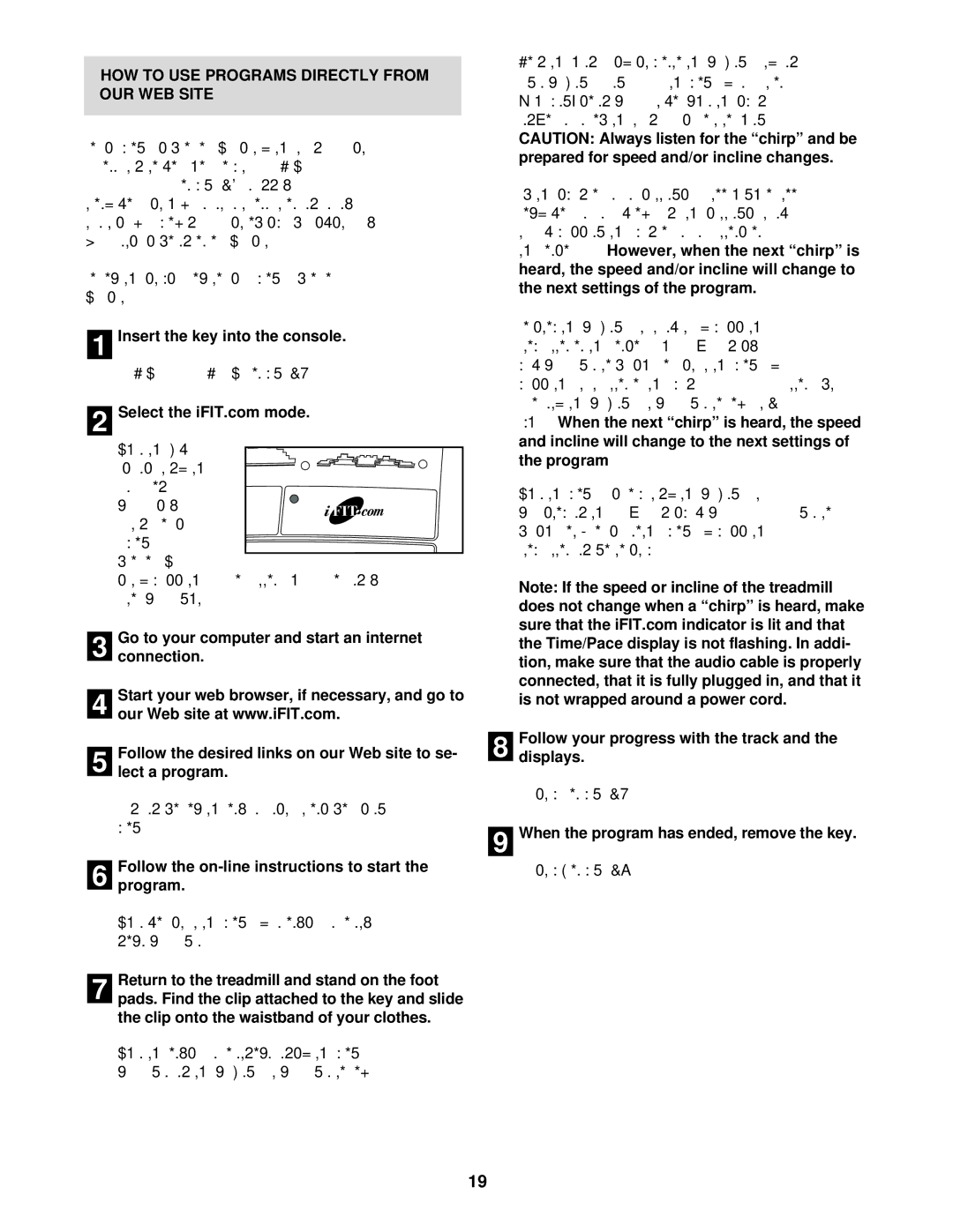 ProForm 831.293061 user manual HOW to USE Programs Directly from OUR WEB Site 