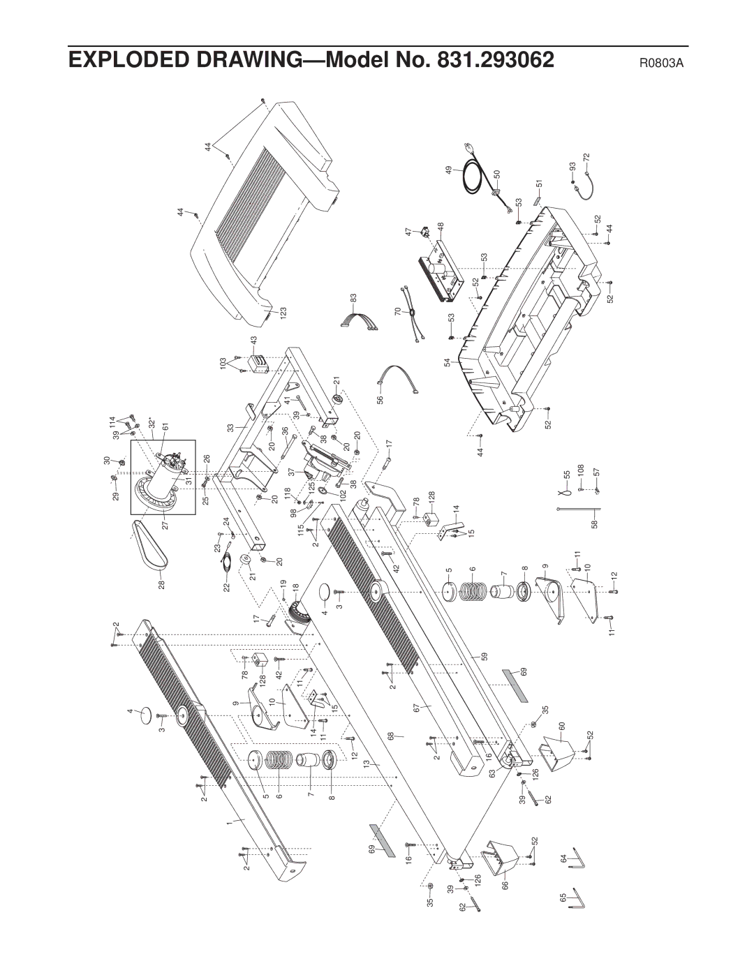 ProForm 831.293062 user manual Exploded 