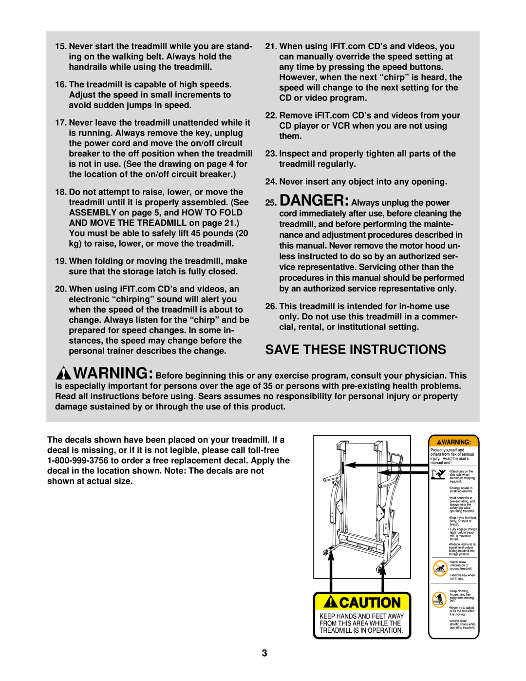 ProForm 831.293200 user manual 