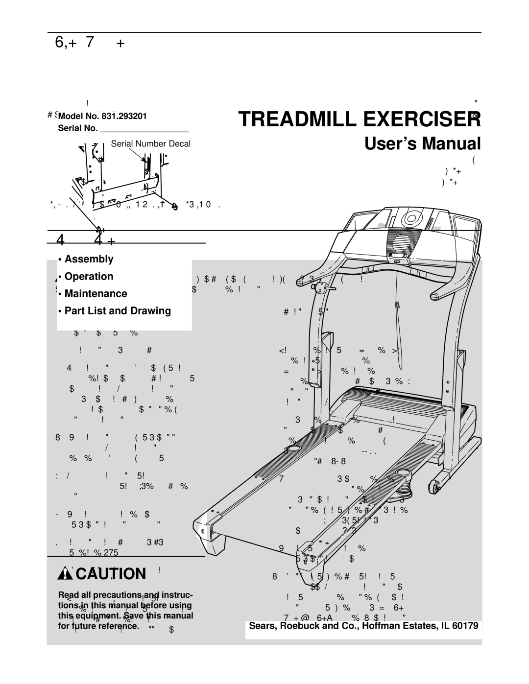 ProForm 831.293201 user manual Table of Contents, Important Precautions 