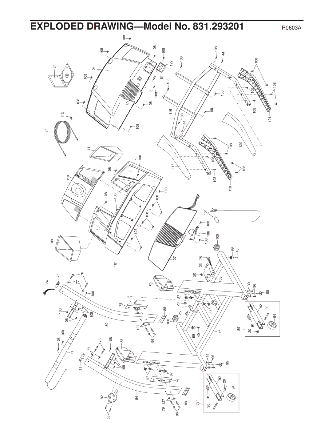 ProForm 831.293201 user manual Exploded 