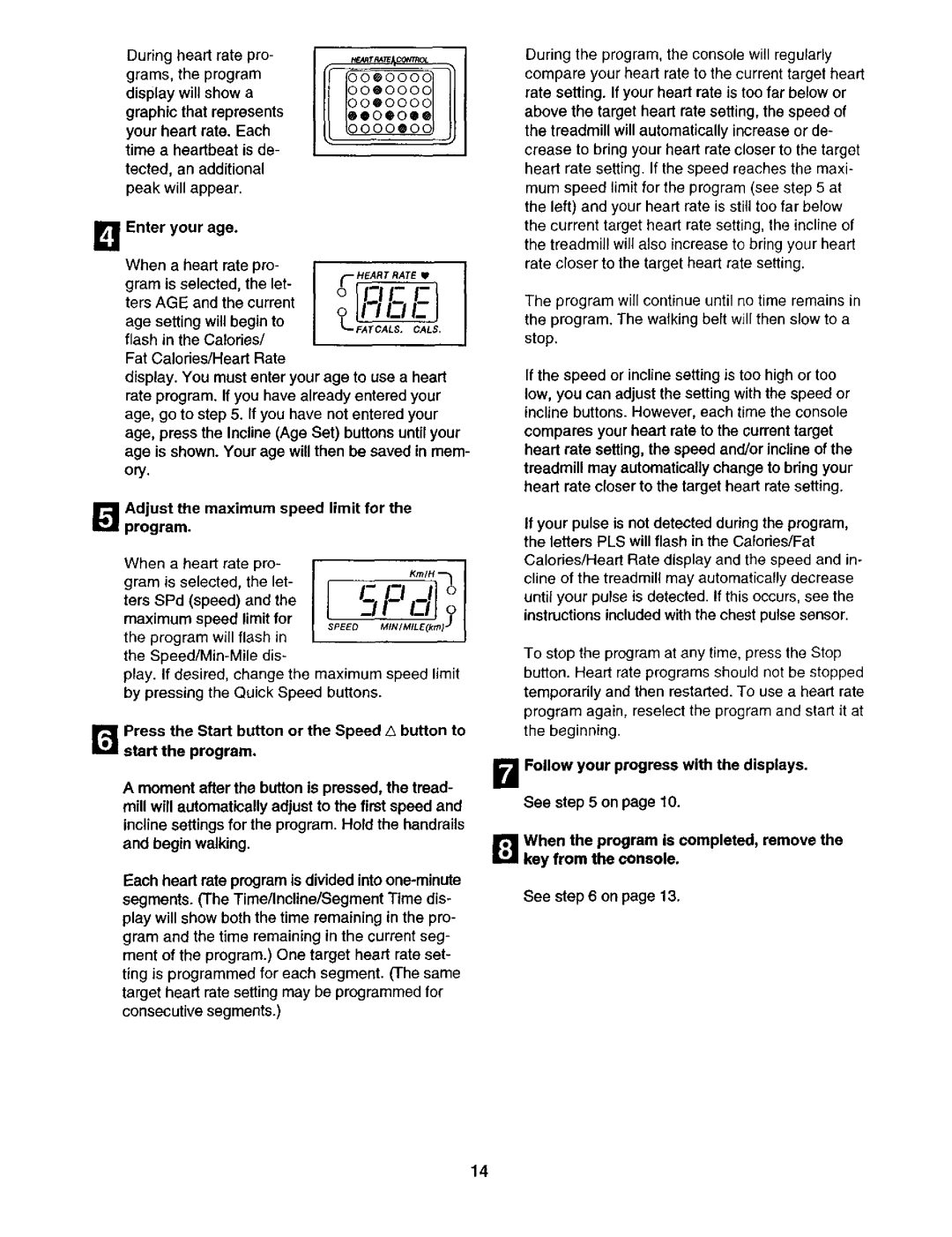 ProForm 831.29325 user manual I1 l-ll o, Adjust the maximum speed limit for the program 