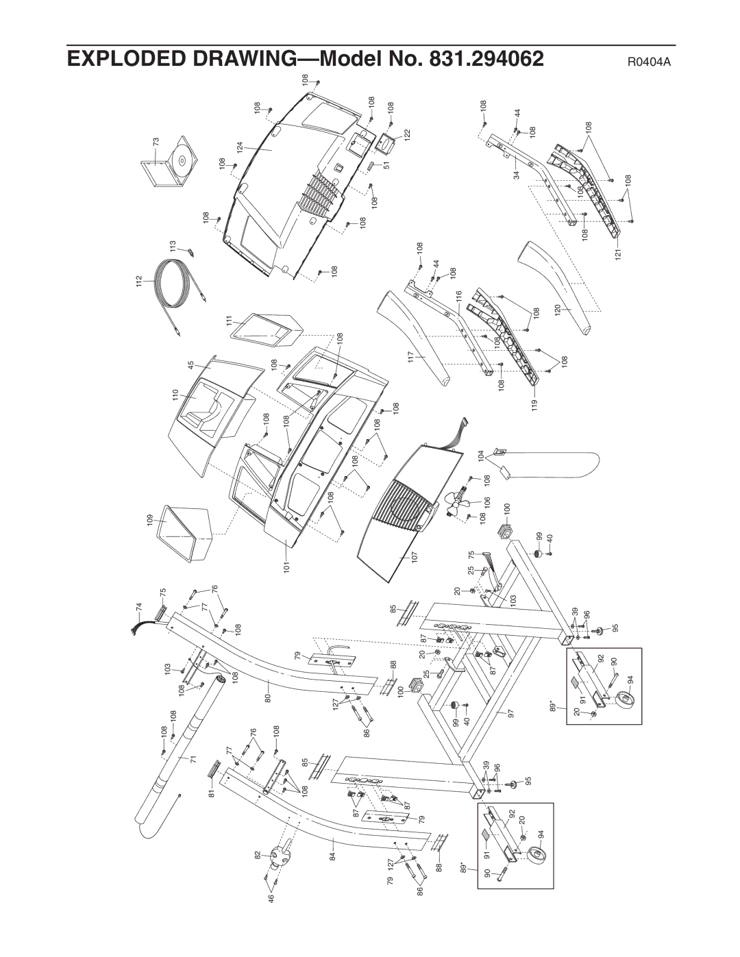 ProForm 831.294062 user manual Exploded 