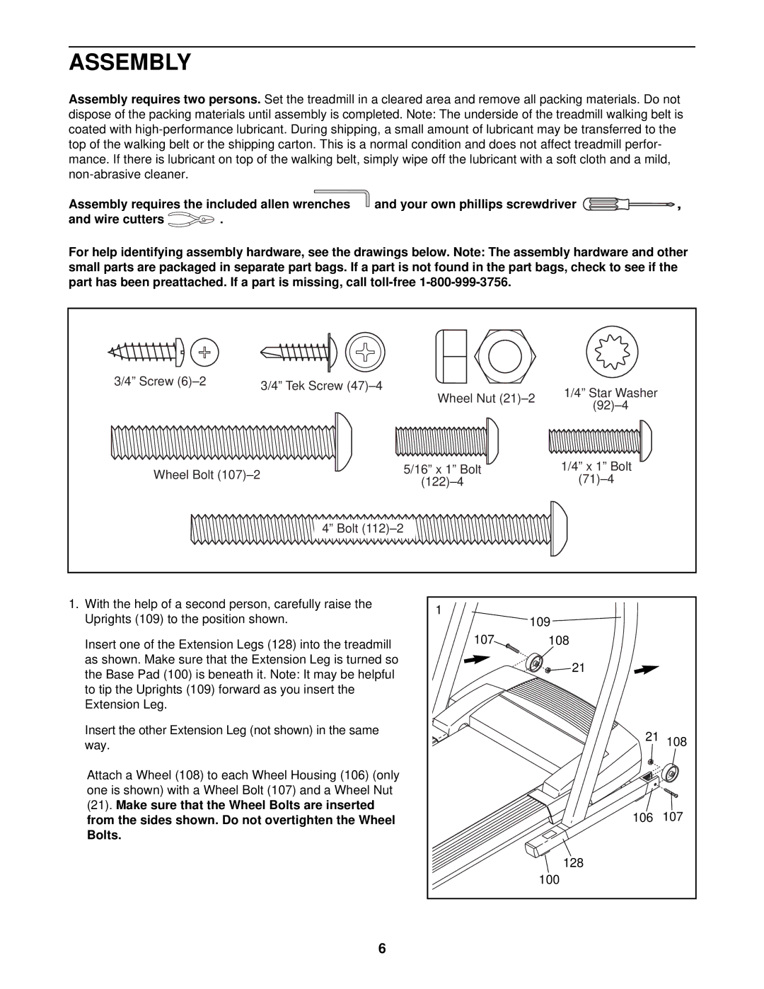 ProForm 831.294251 user manual Assembly 