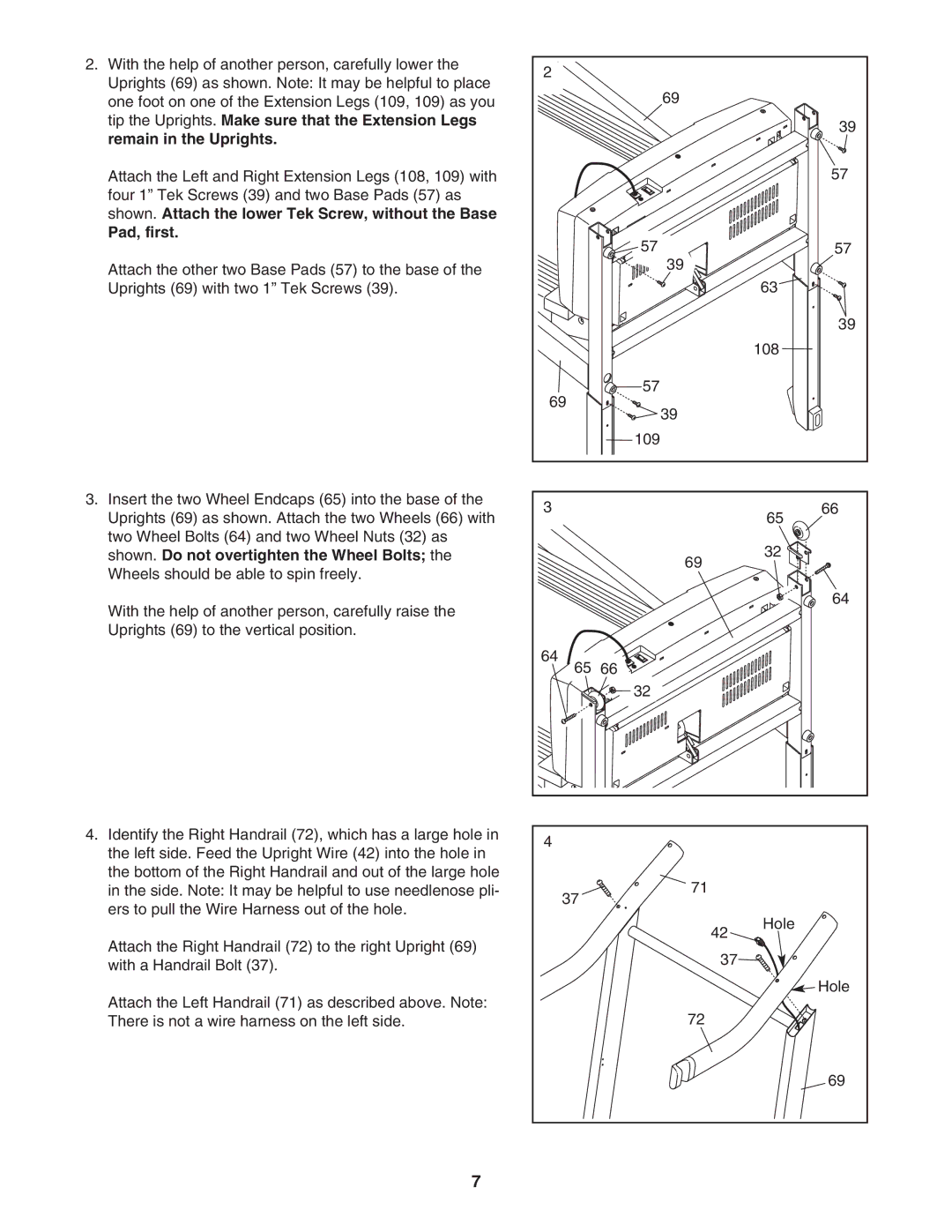 ProForm 831.295040 user manual Pad, first 