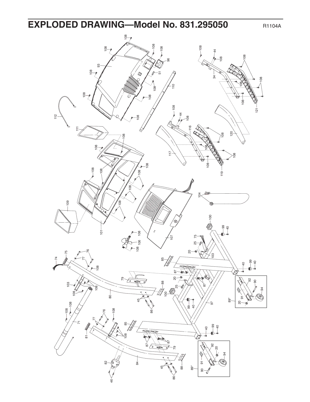 ProForm 831.295050 user manual Model No 