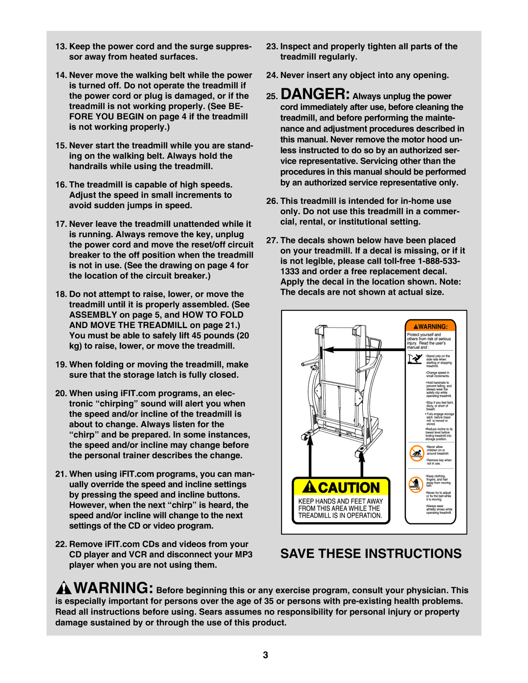 ProForm 831.295062 user manual 