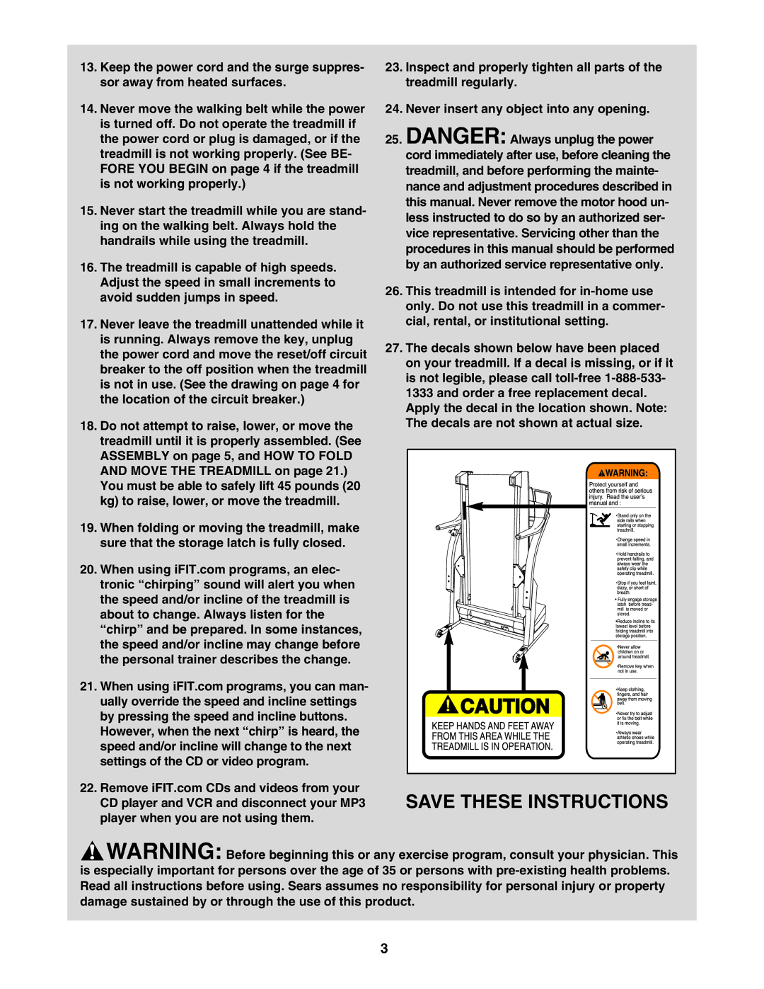 ProForm 831.295250 user manual 