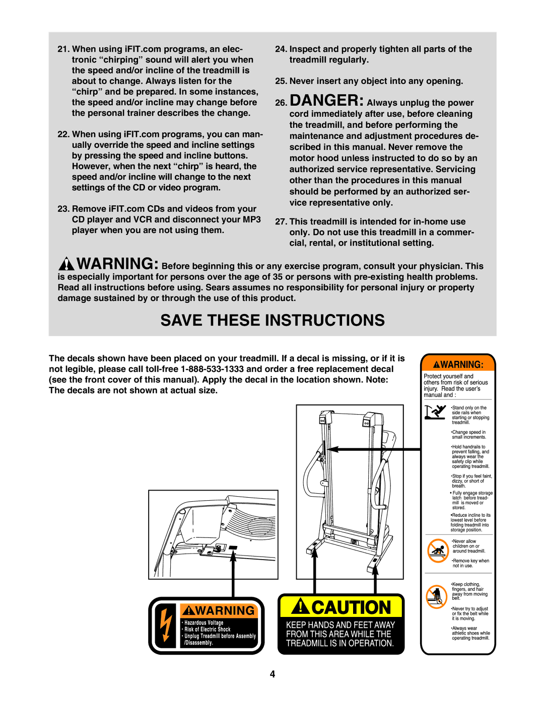 ProForm 831.295550 user manual 