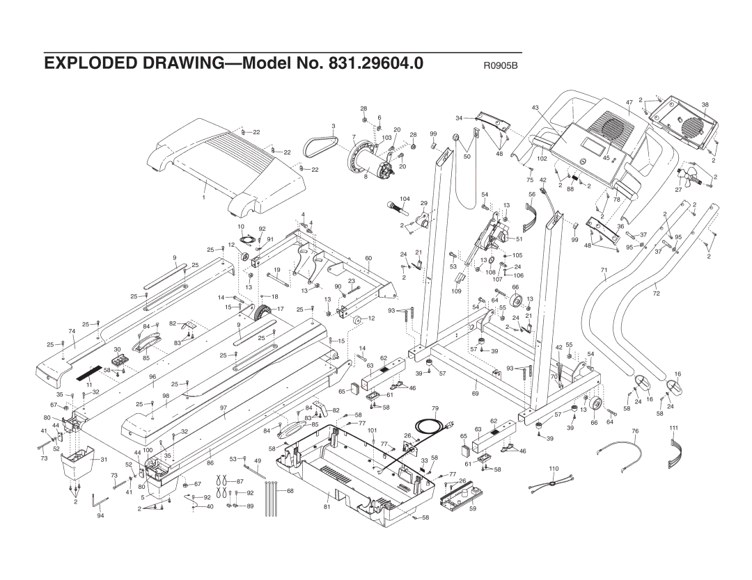 ProForm 831.29604.0 user manual R0905B 