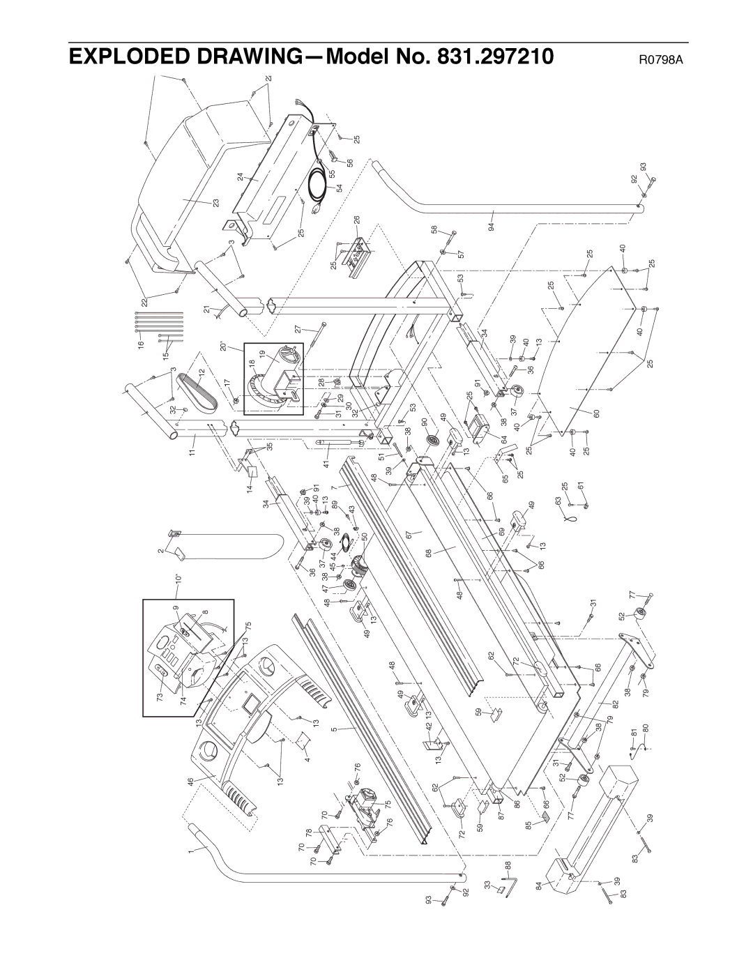 ProForm 831.29721 user manual Exploded 