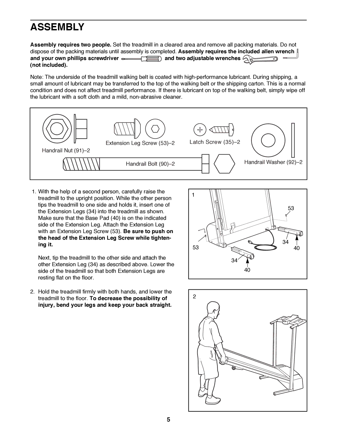 ProForm 831.297211 user manual Assembly 