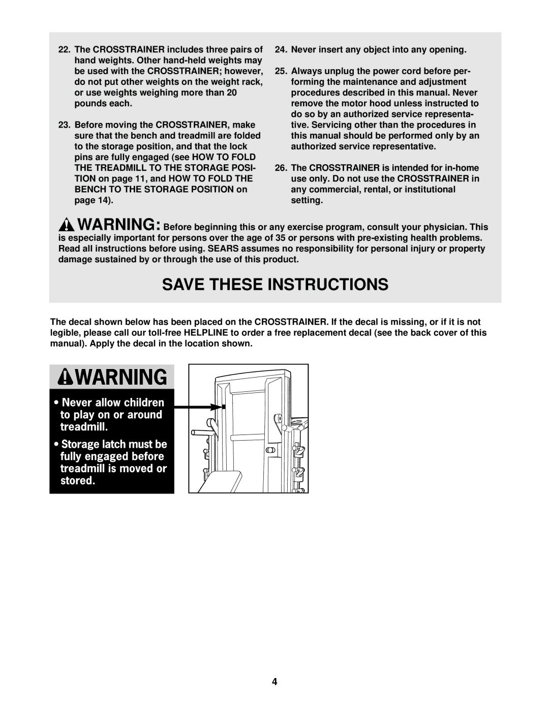 ProForm 831.297470 user manual 