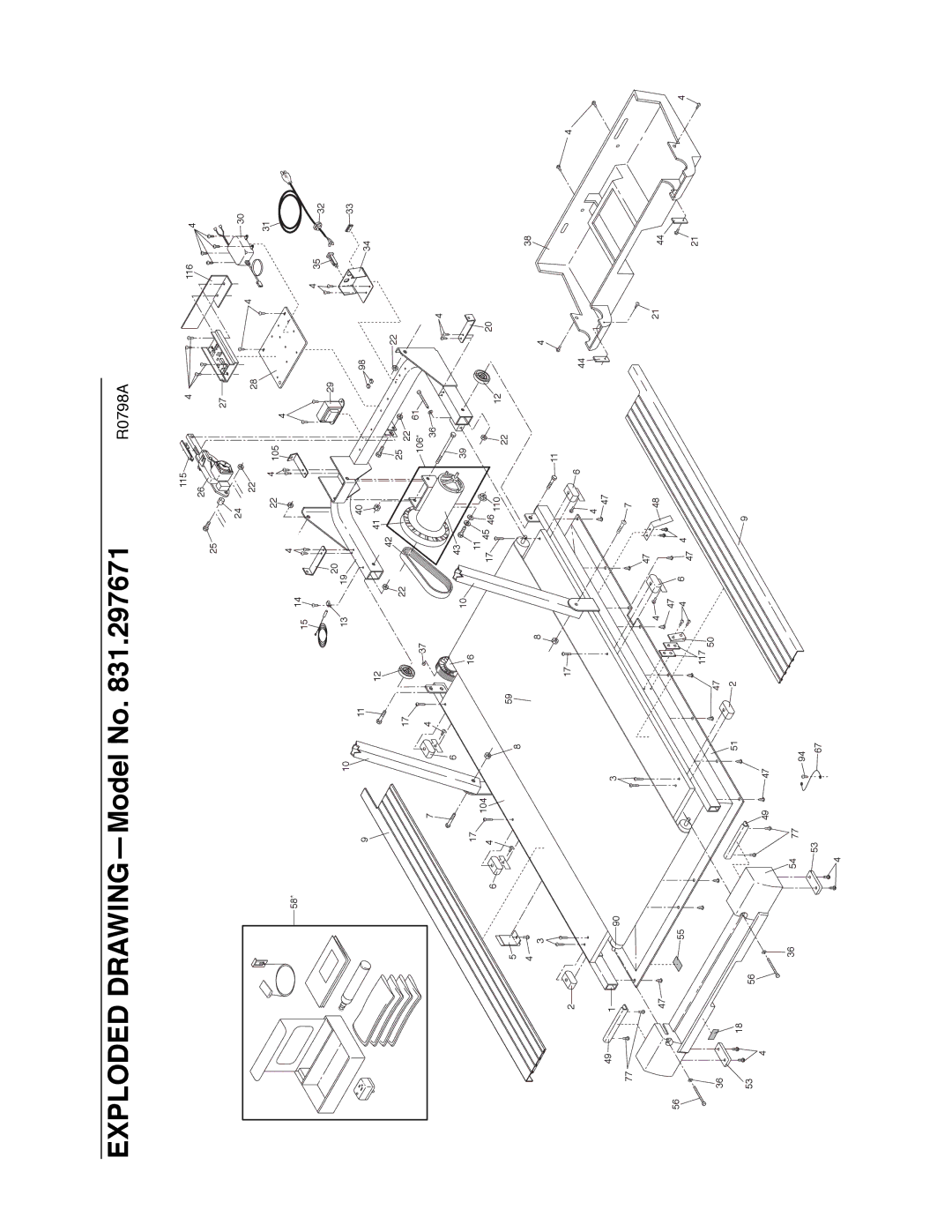 ProForm 831.297671 user manual Exploded DRAWINGÑModel No 