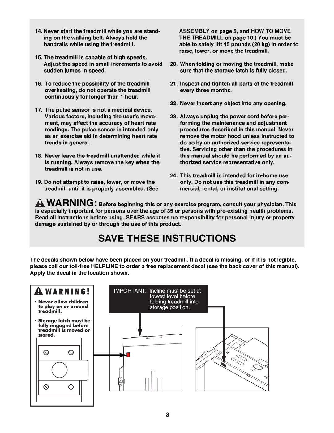 ProForm 831.297680 user manual 