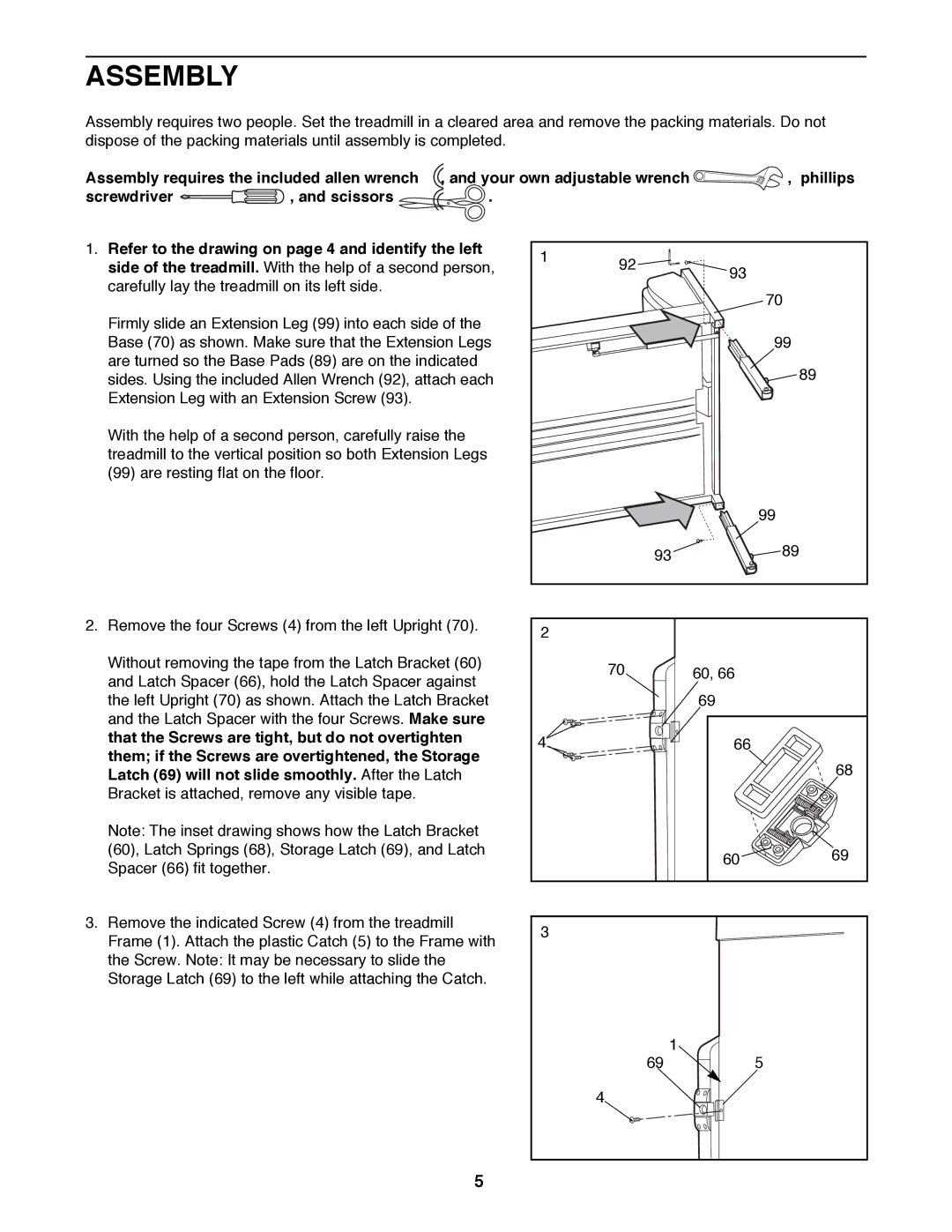 ProForm 831.297680 user manual Assembly requires the included allen wrench, Phillips 