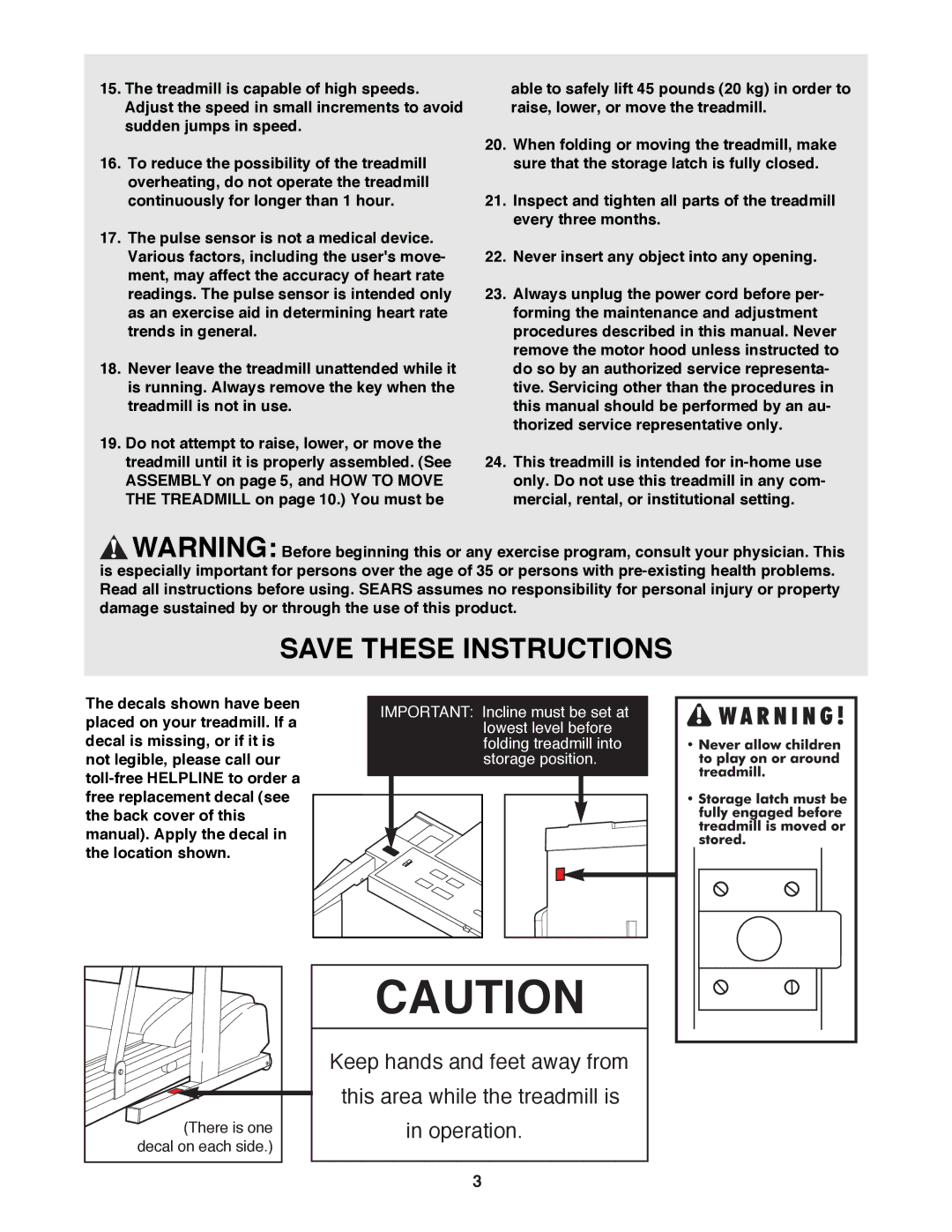 ProForm 831.297682 user manual There is one 