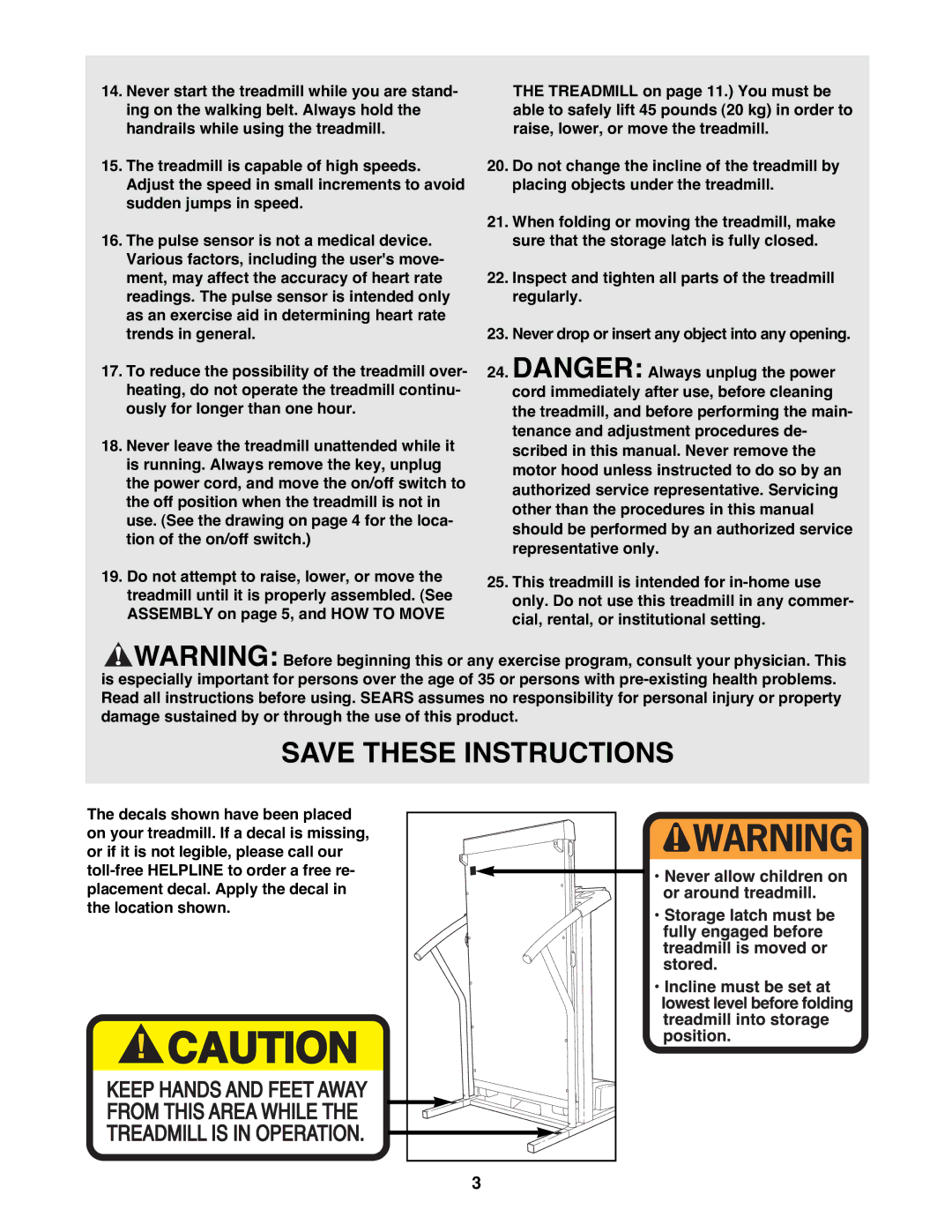 ProForm 831.297692 user manual 