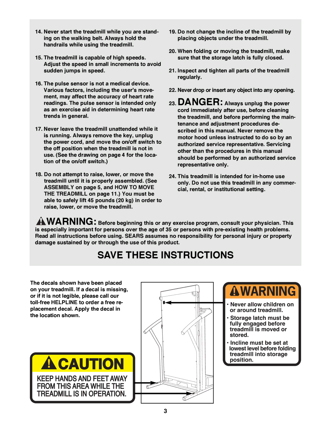 ProForm 831.297693 user manual 