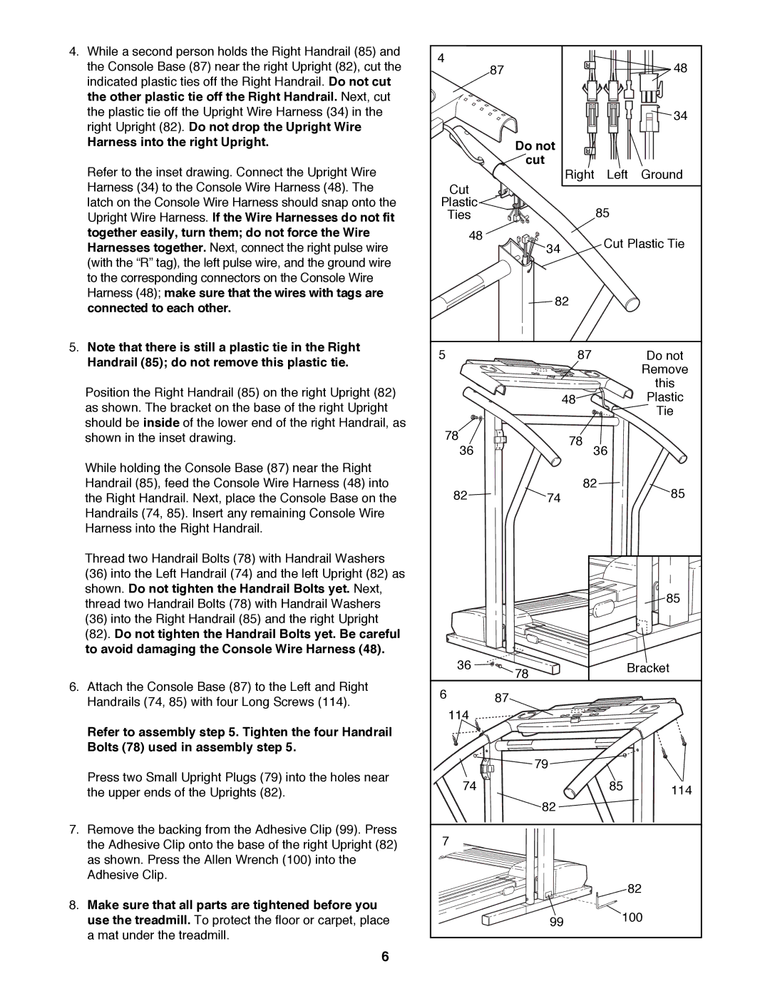 ProForm 831.297770 user manual Harness into the right Upright 