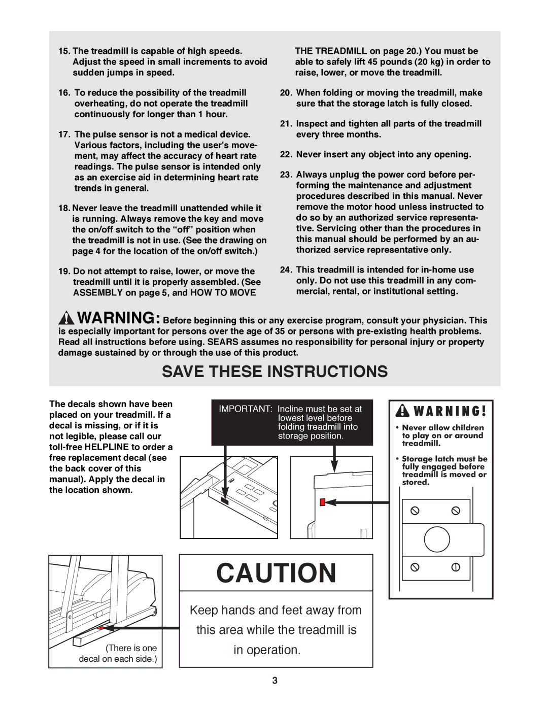 ProForm 831.297781 user manual There is one 