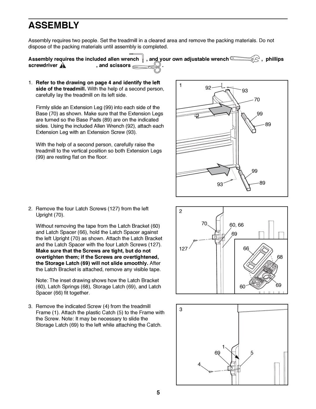 ProForm 831.297781 user manual Assembly requires the included allen wrench, Phillips 