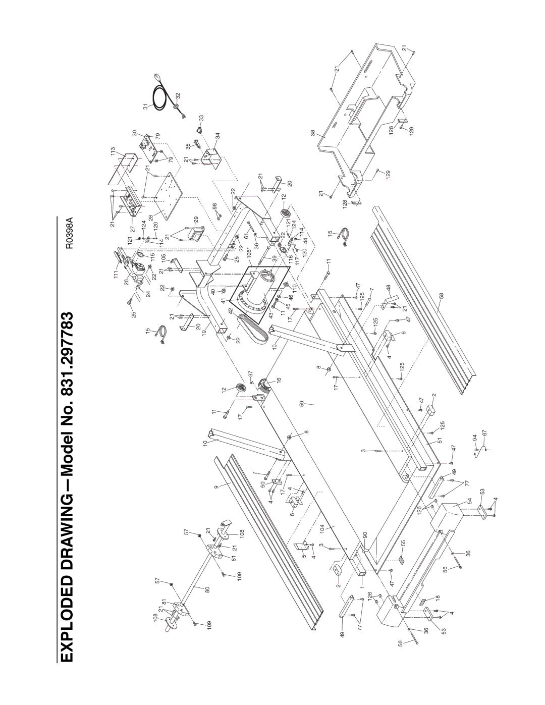 ProForm 831.297783 user manual Exploded DRAWINGÑModel No 