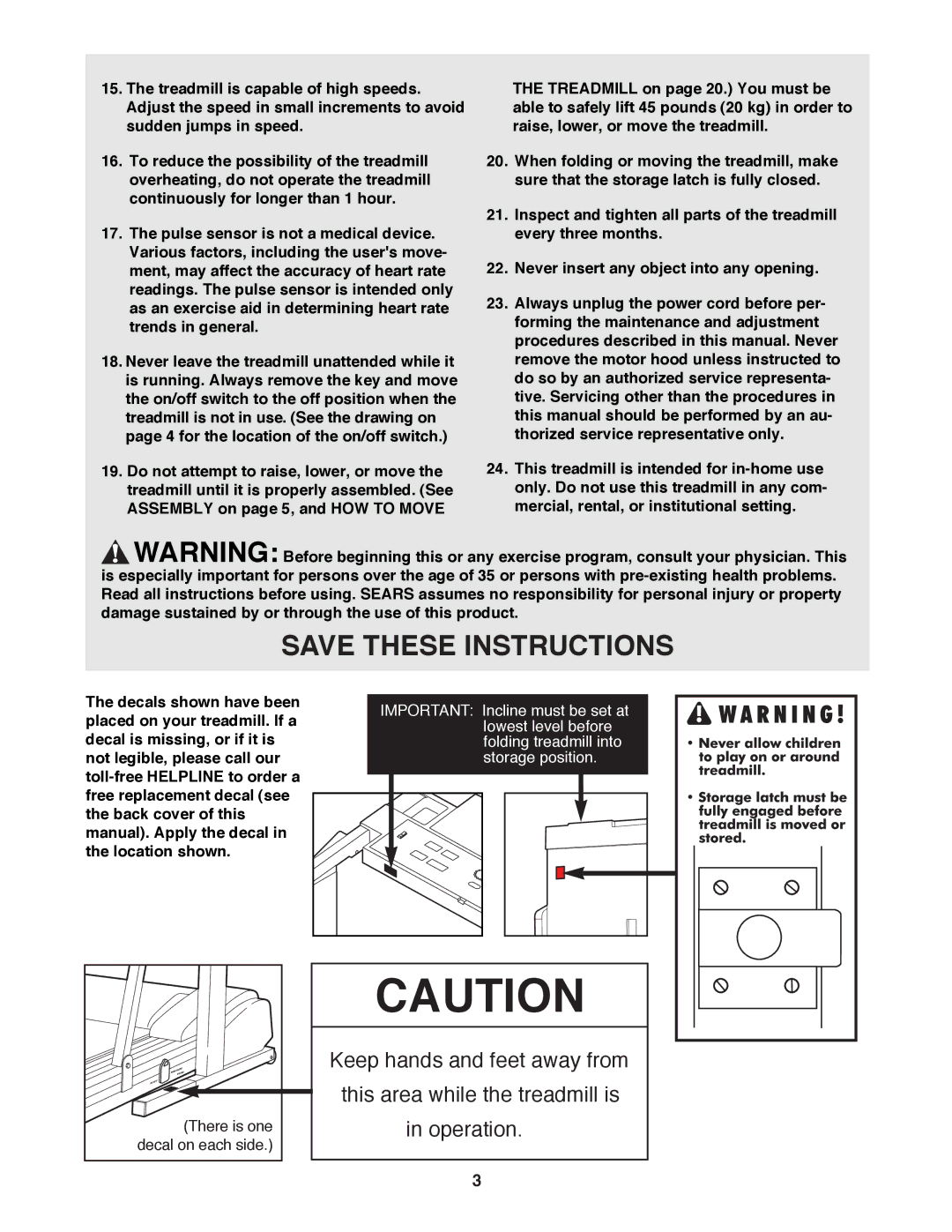 ProForm 831.297783 user manual There is one 