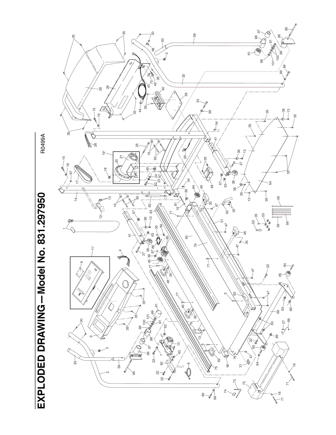 ProForm 831.297950 user manual Exploded DRAWINGÑModel No 