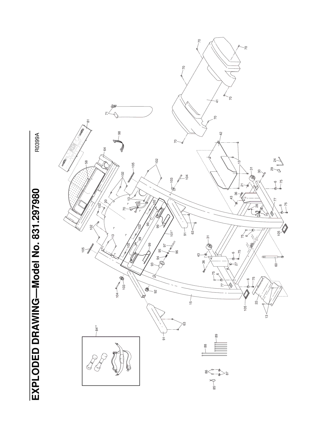 ProForm 831.297980 user manual 105 102 104 103 106 101 8688 