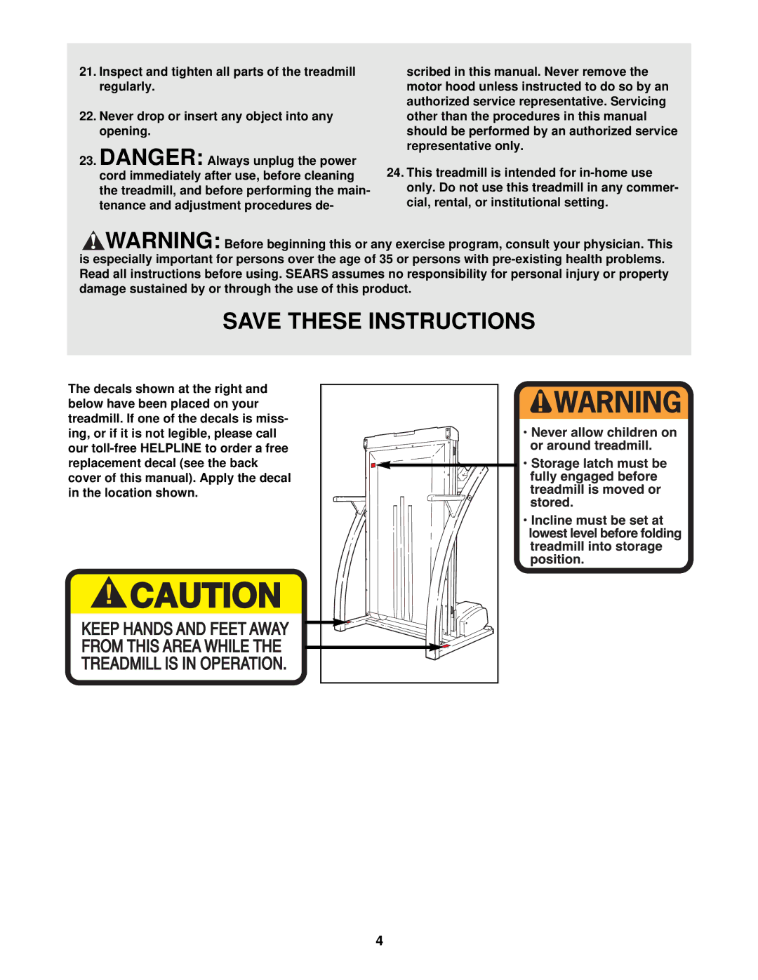 ProForm 831.297980 user manual 