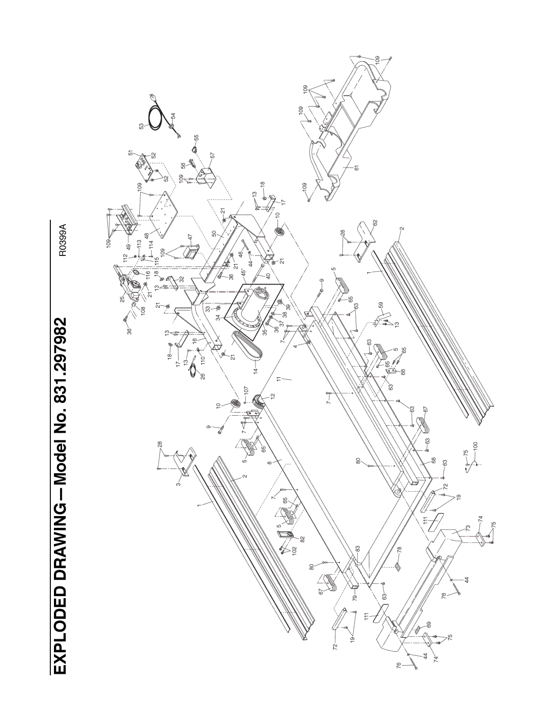 ProForm 831.297982 user manual Exploded DRAWINGÑModel No 