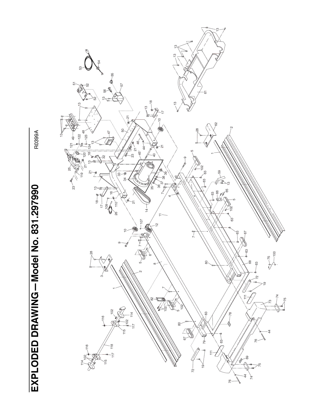 ProForm 831.297990 user manual Exploded DRAWINGÑModel No 